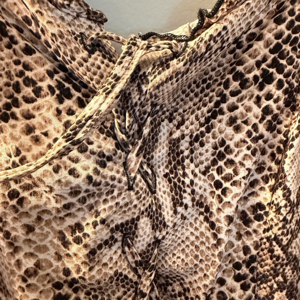 Wild Fable Neutral Snake Print Maxi Slip Dress - Picture 3 of 5